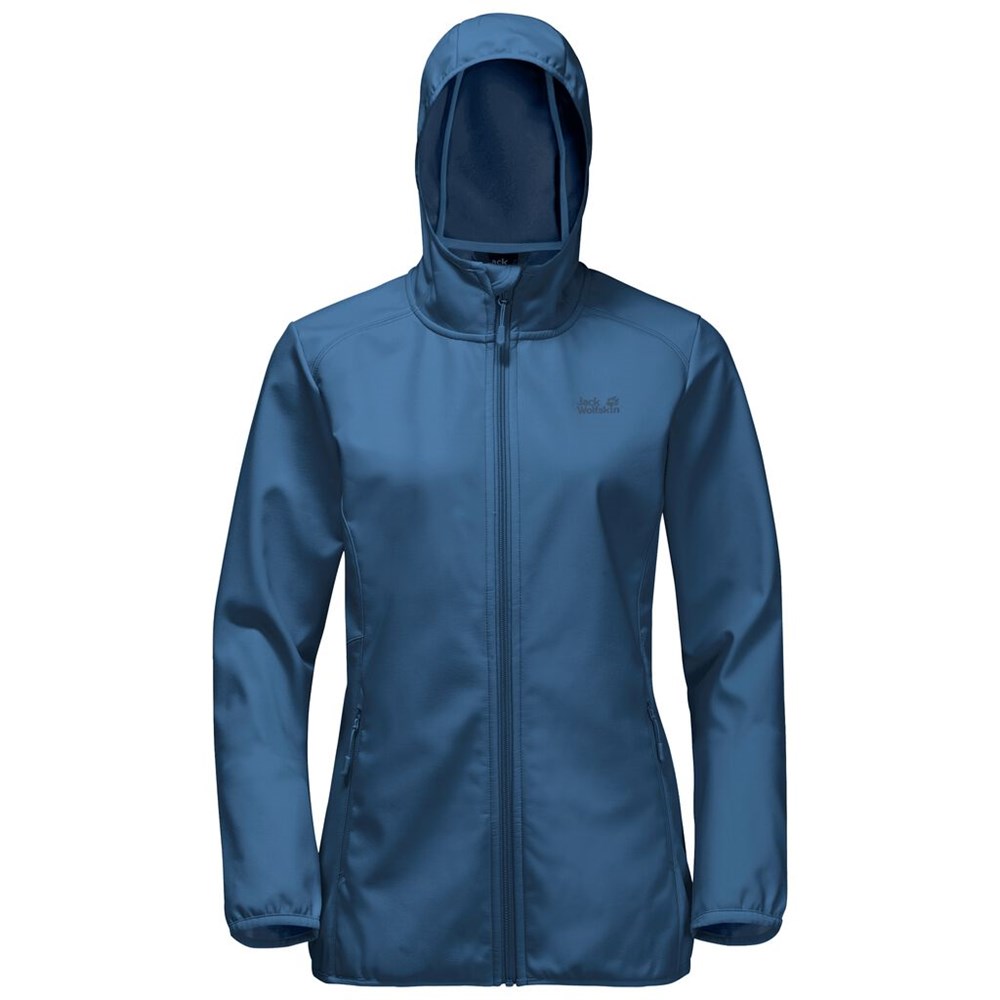 Chaqueta Softshell Jack Wolfskin Northern Point Mujer Azules Azules | QZ1075469