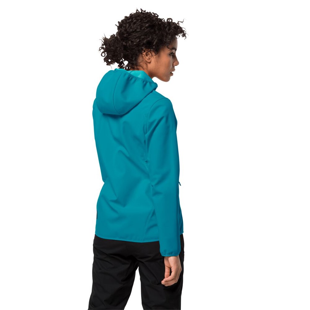 Chaqueta Softshell Jack Wolfskin Northern Point Mujer Azules Oscuro | AZ1385629