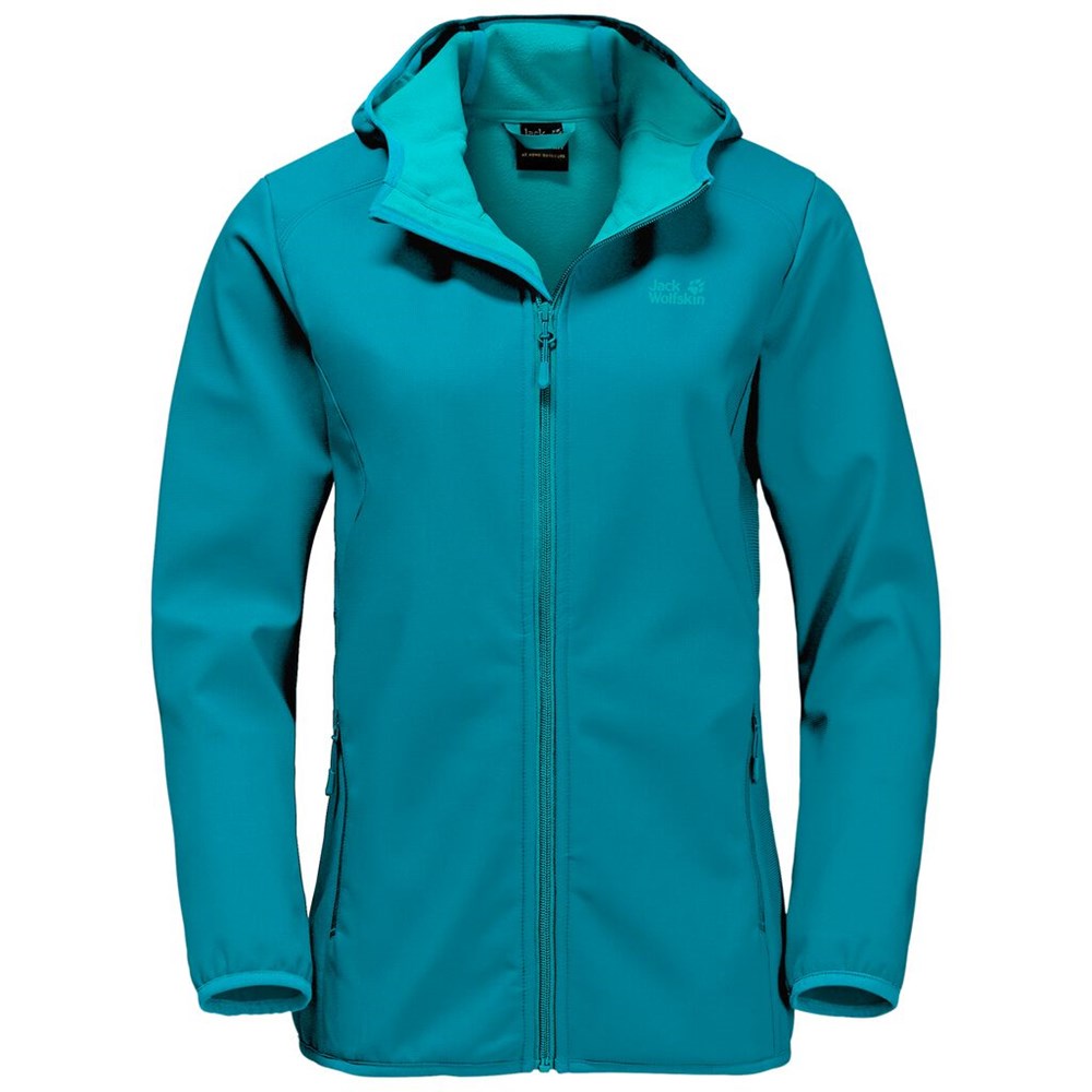 Chaqueta Softshell Jack Wolfskin Northern Point Mujer Azules Oscuro | AZ1385629