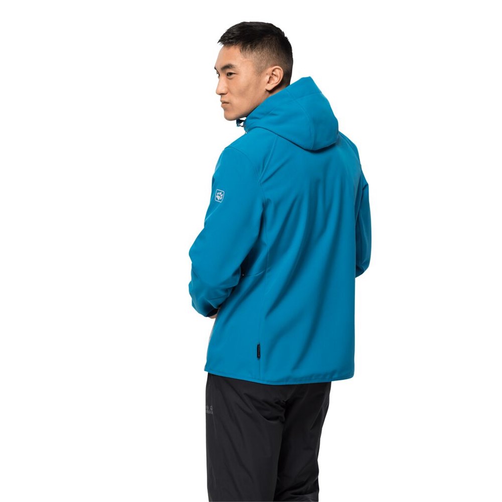 Chaqueta Softshell Jack Wolfskin Sky Peak Hombre Azules | ME4362019