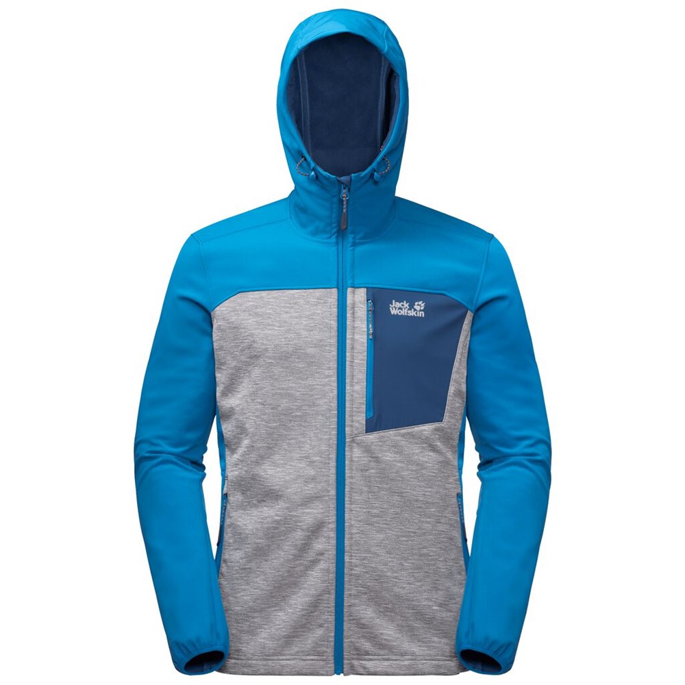 Chaqueta Softshell Jack Wolfskin Sky Peak Hombre Azules | ME4362019