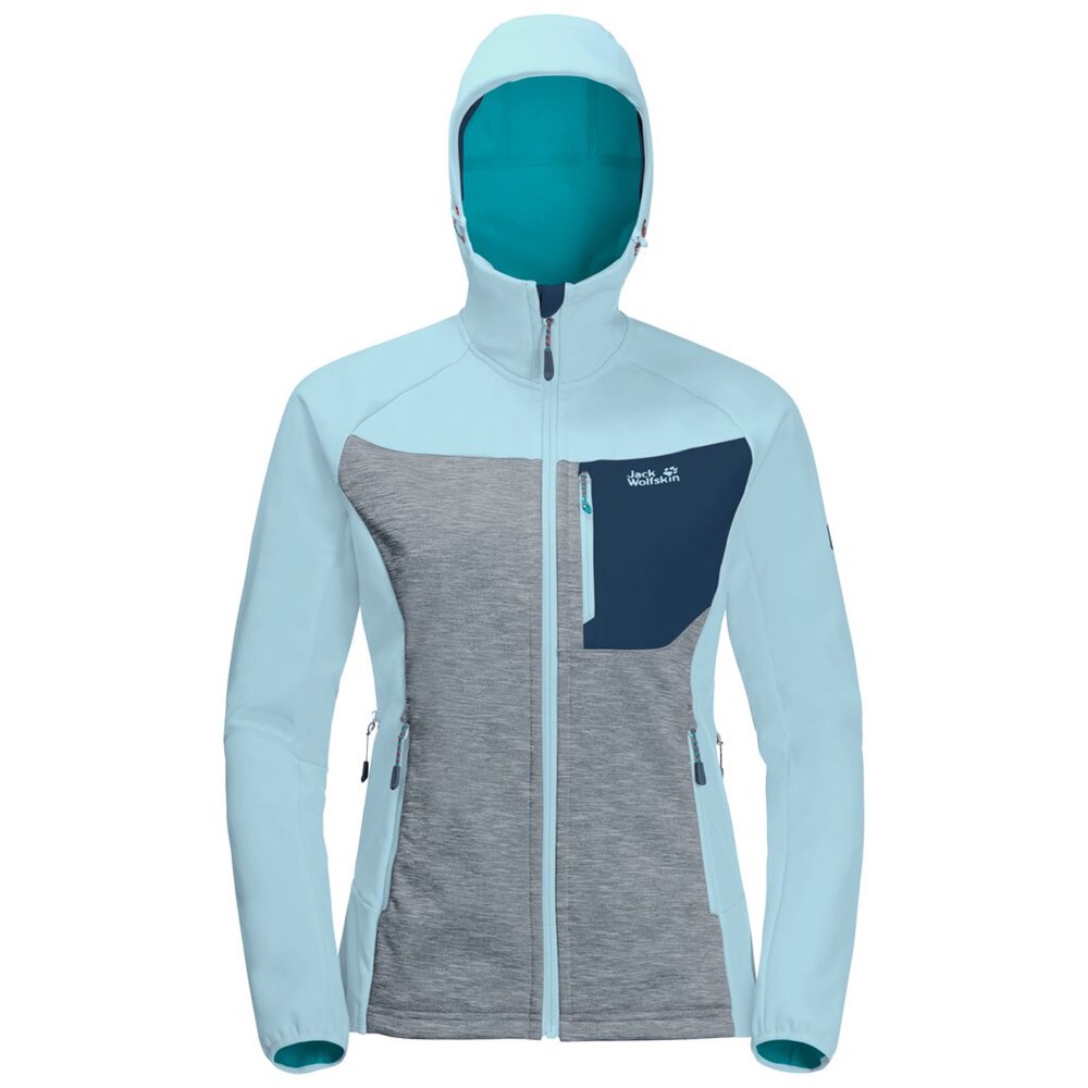 Chaqueta Softshell Jack Wolfskin Sky Peak Mujer Azules | OH0934215