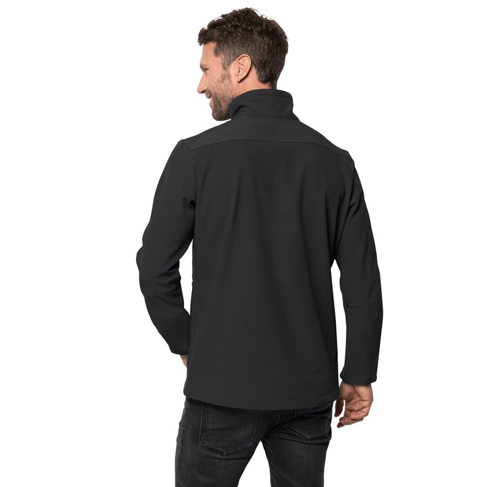 Chaqueta Softshell Jack Wolfskin Whirlwind Hombre Negros | XF0682391