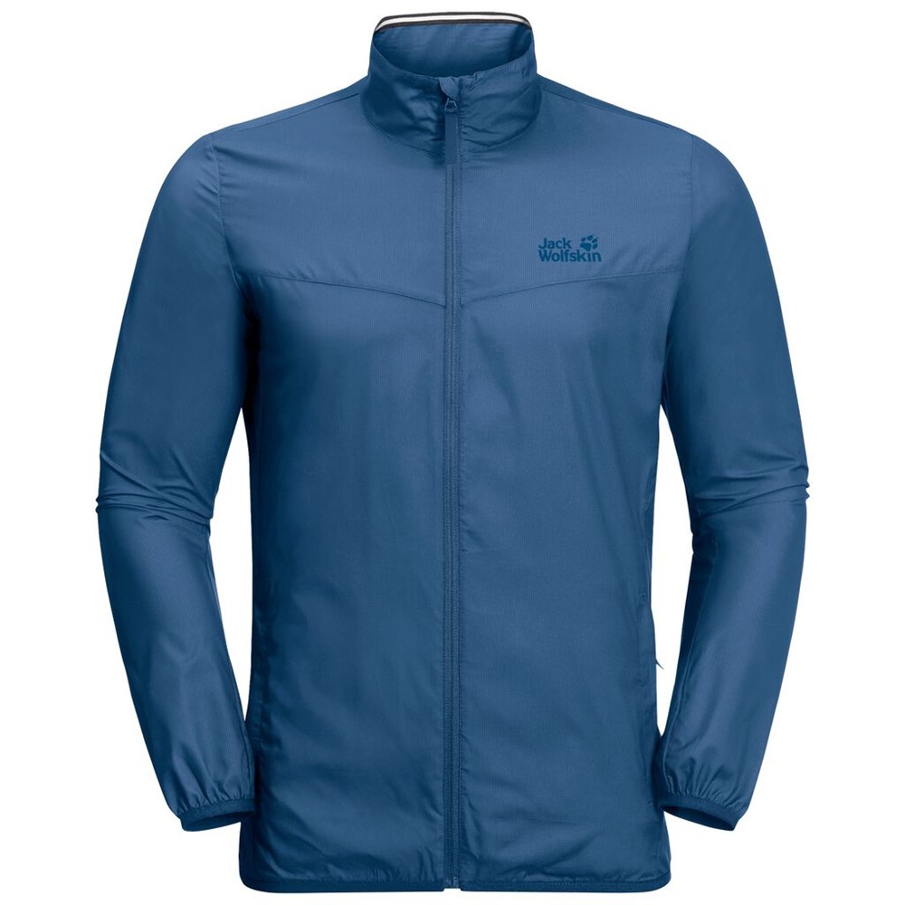 Chaqueta cortavientos Jack Wolfskin Jwp Wind Hombre Azules Azules | EQ8436021