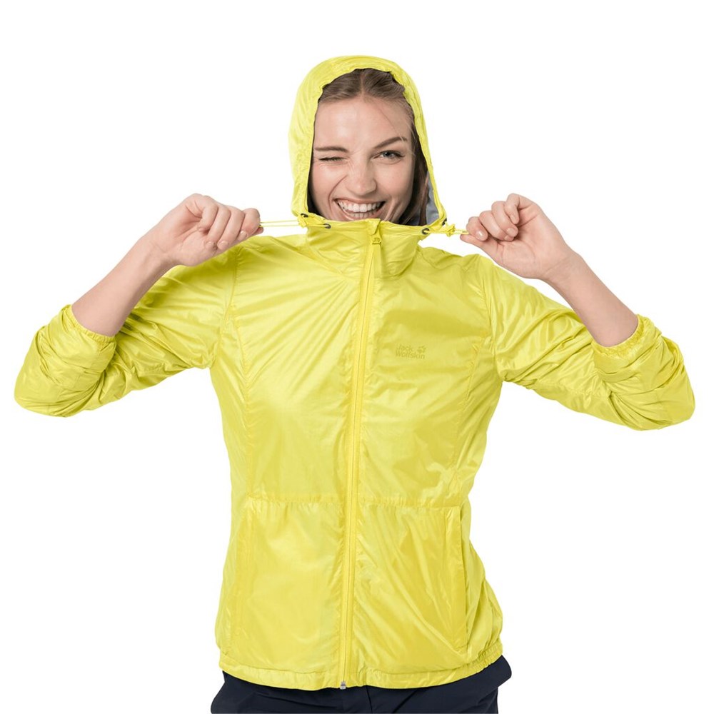 Chaqueta cortavientos Jack Wolfskin Jwp Breather Mujer Amarillos | NP1926473