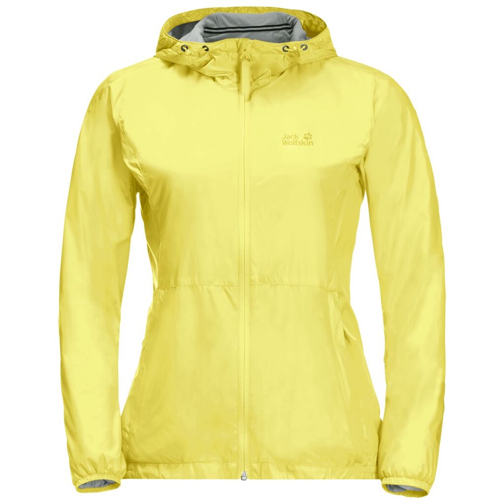 Chaqueta cortavientos Jack Wolfskin Jwp Breather Mujer Amarillos | NP1926473