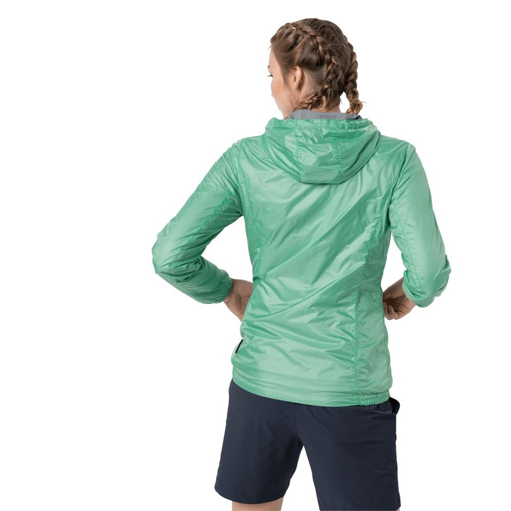 Chaqueta cortavientos Jack Wolfskin Jwp Breather Mujer Verdes | KJ1630945