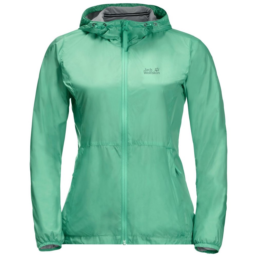 Chaqueta cortavientos Jack Wolfskin Jwp Breather Mujer Verdes | KJ1630945