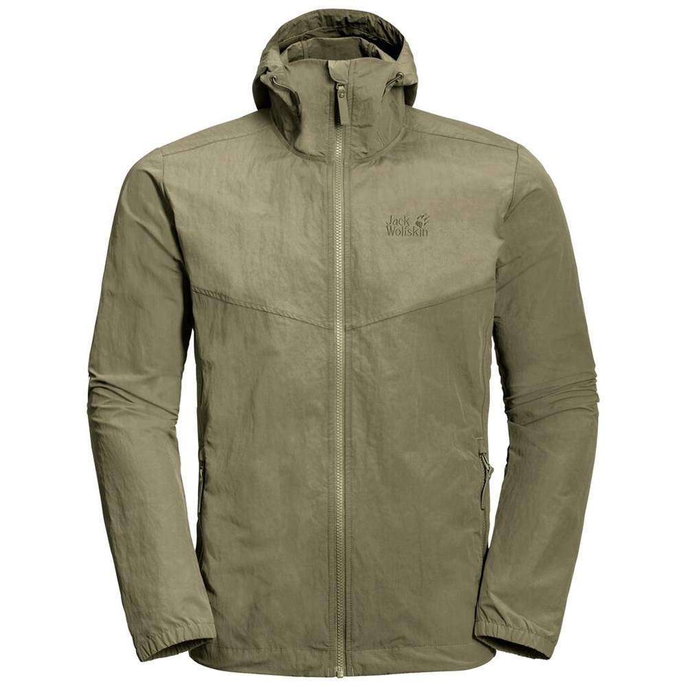 Chaqueta de otoño Jack Wolfskin Lakeside Hombre Kaki | JX7361458