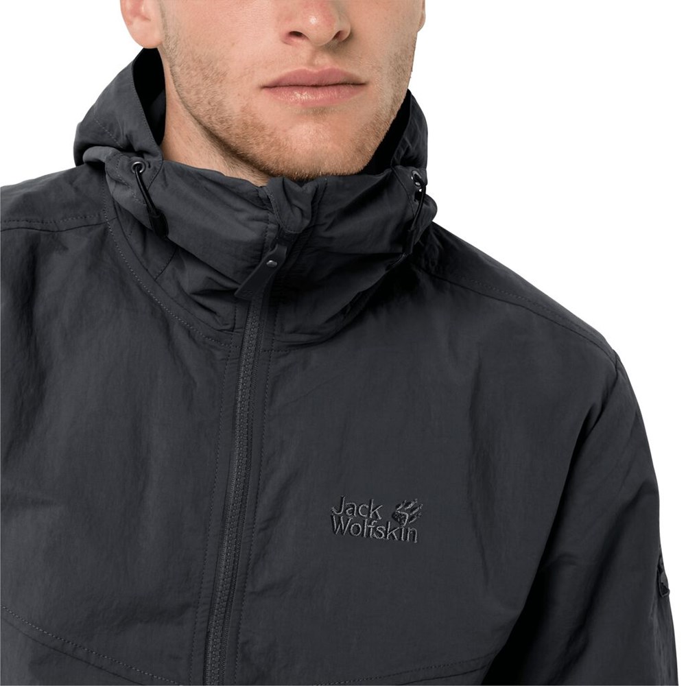 Chaqueta de otoño Jack Wolfskin Lakeside Hombre Negros | ZV6238175