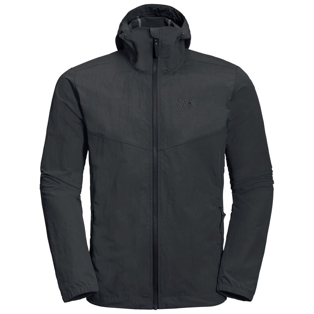 Chaqueta de otoño Jack Wolfskin Lakeside Hombre Negros | ZV6238175