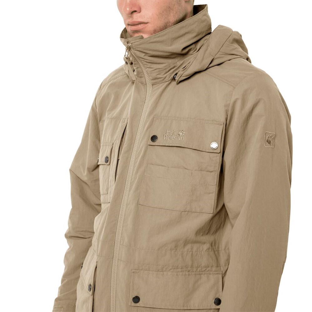 Chaqueta de otoño Jack Wolfskin Lakeside Safari Hombre Marrom | YB4651920