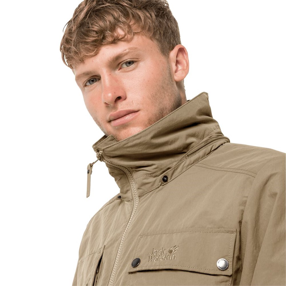 Chaqueta de otoño Jack Wolfskin Lakeside Safari Hombre Marrom | YB4651920