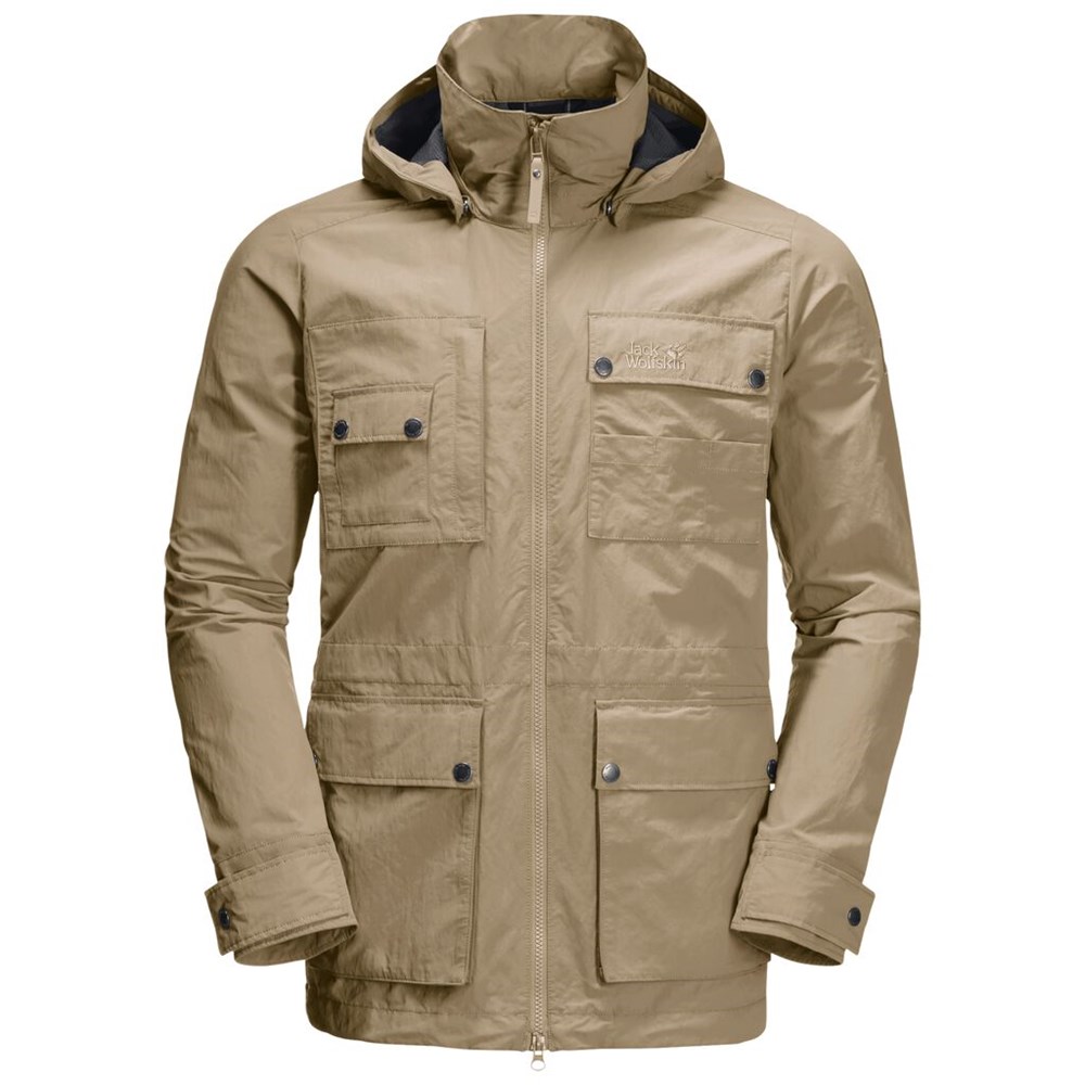 Chaqueta de otoño Jack Wolfskin Lakeside Safari Hombre Marrom | YB4651920