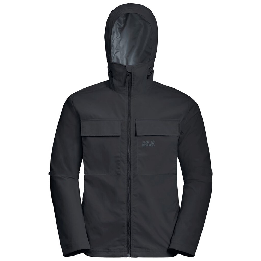 Chaqueta de otoño Jack Wolfskin Summer Storm Hombre Negros | QB8043716