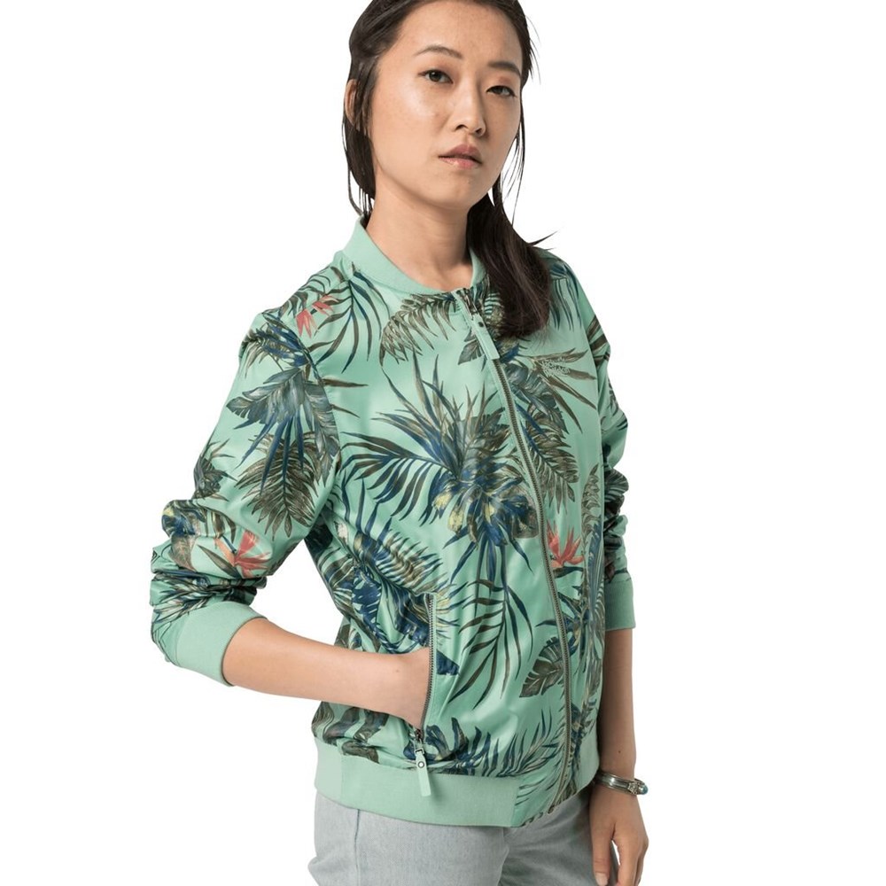 Chaqueta de otoño Jack Wolfskin Tropical Blouson Mujer Azules | XL0489732