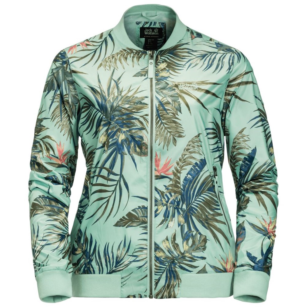 Chaqueta de otoño Jack Wolfskin Tropical Blouson Mujer Azules | XL0489732