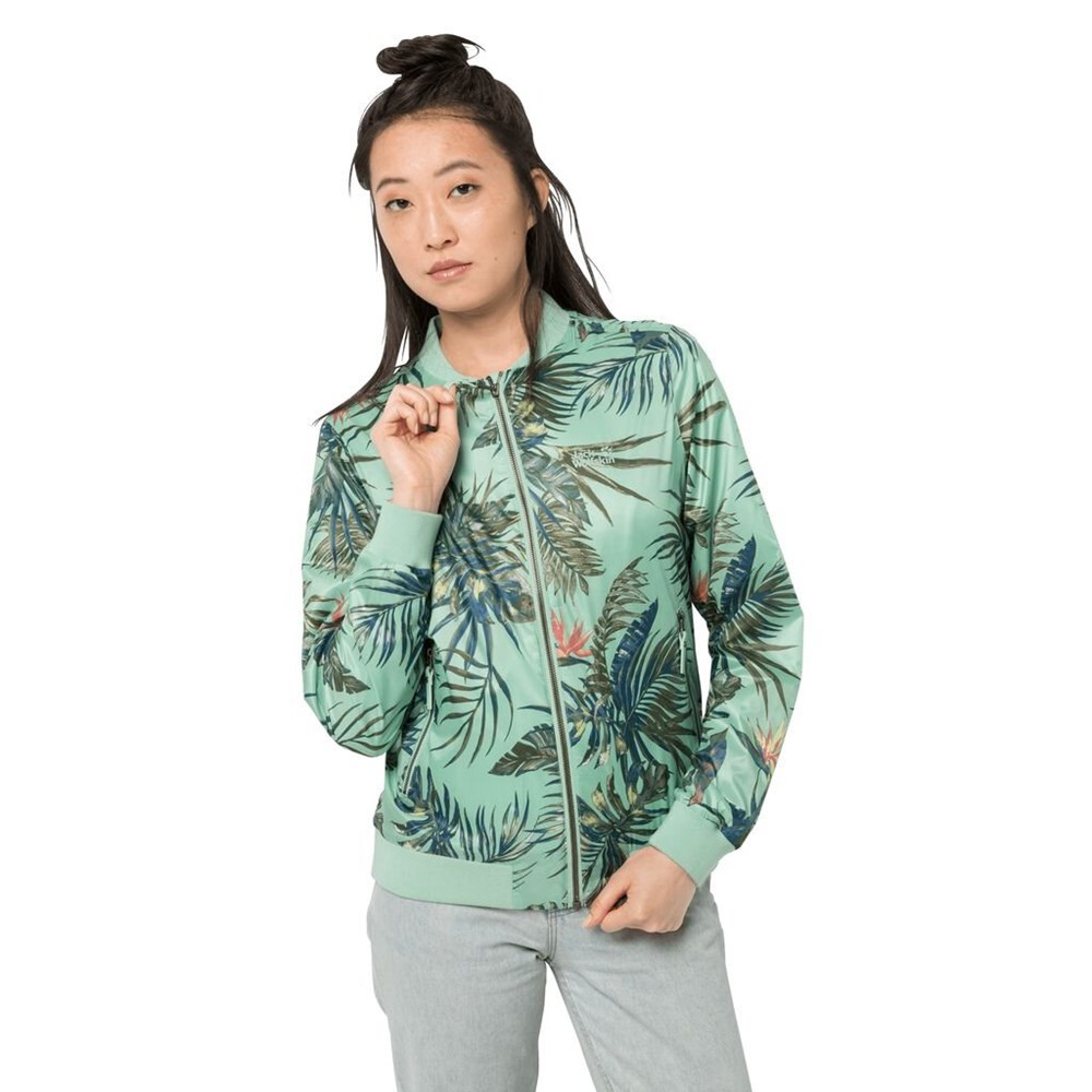 Chaqueta de otoño Jack Wolfskin Tropical Blouson Mujer Azules | XL0489732