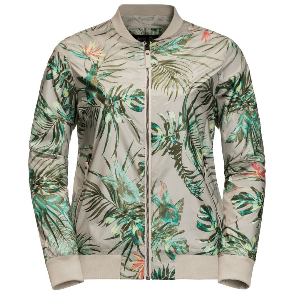 Chaqueta de otoño Jack Wolfskin Tropical Blouson Mujer Grises | JX7902543