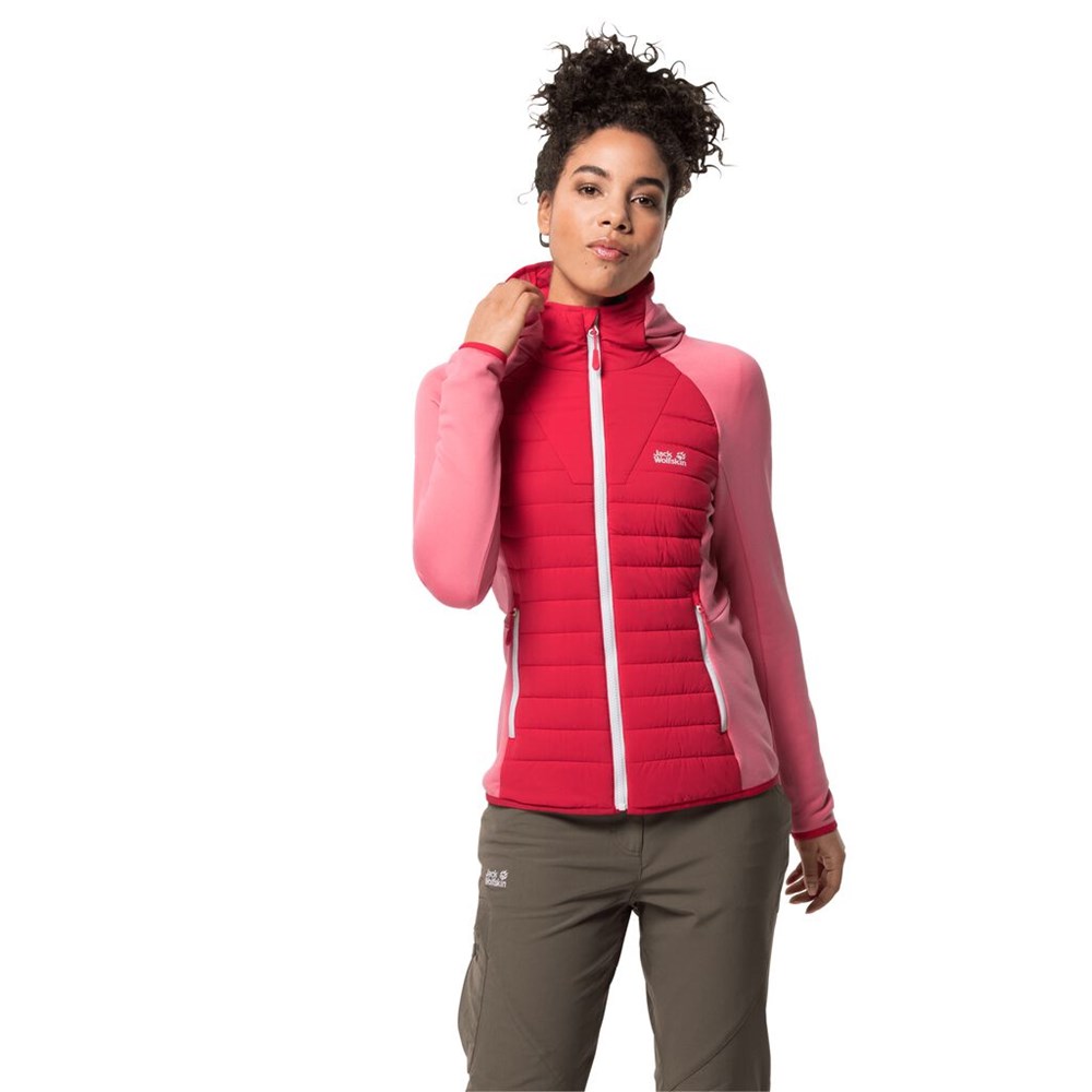 Chaqueta deportiva Jack Wolfskin Crossing Peak Mujer Rojos | EM0416928