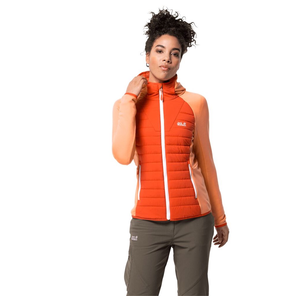 Chaqueta deportiva Jack Wolfskin Crossing Peak Mujer Rojos | KJ3571624