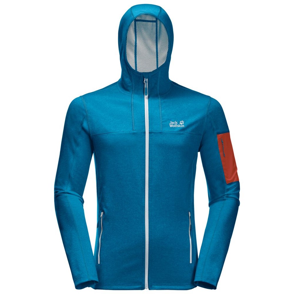 Chaqueta deportiva Jack Wolfskin Milford Hooded Hombre Azules | CU4670153