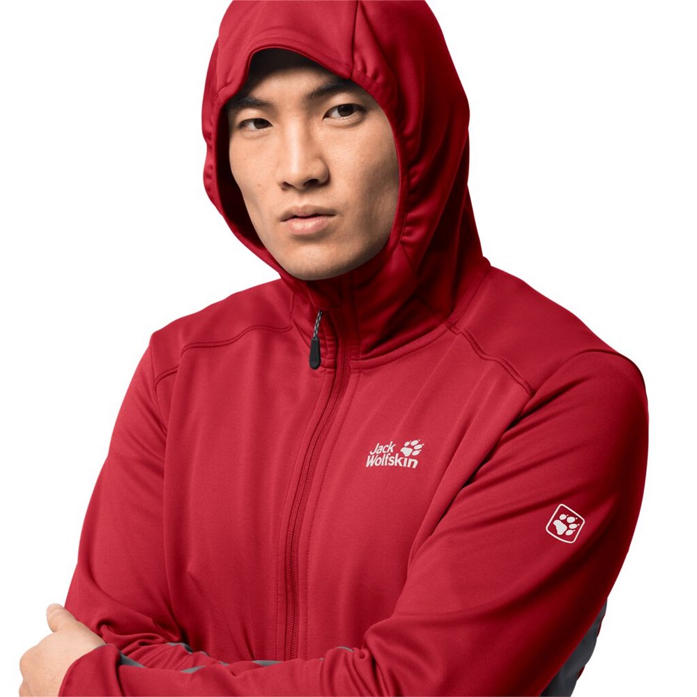 Chaqueta deportiva Jack Wolfskin Mount Isa Hombre Rojos | LZ4372169