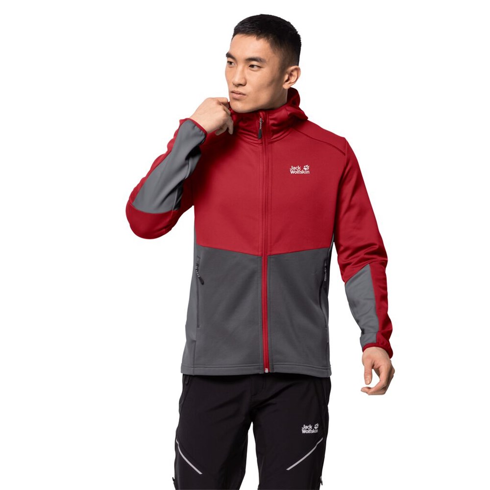 Chaqueta deportiva Jack Wolfskin Mount Isa Hombre Rojos | LZ4372169