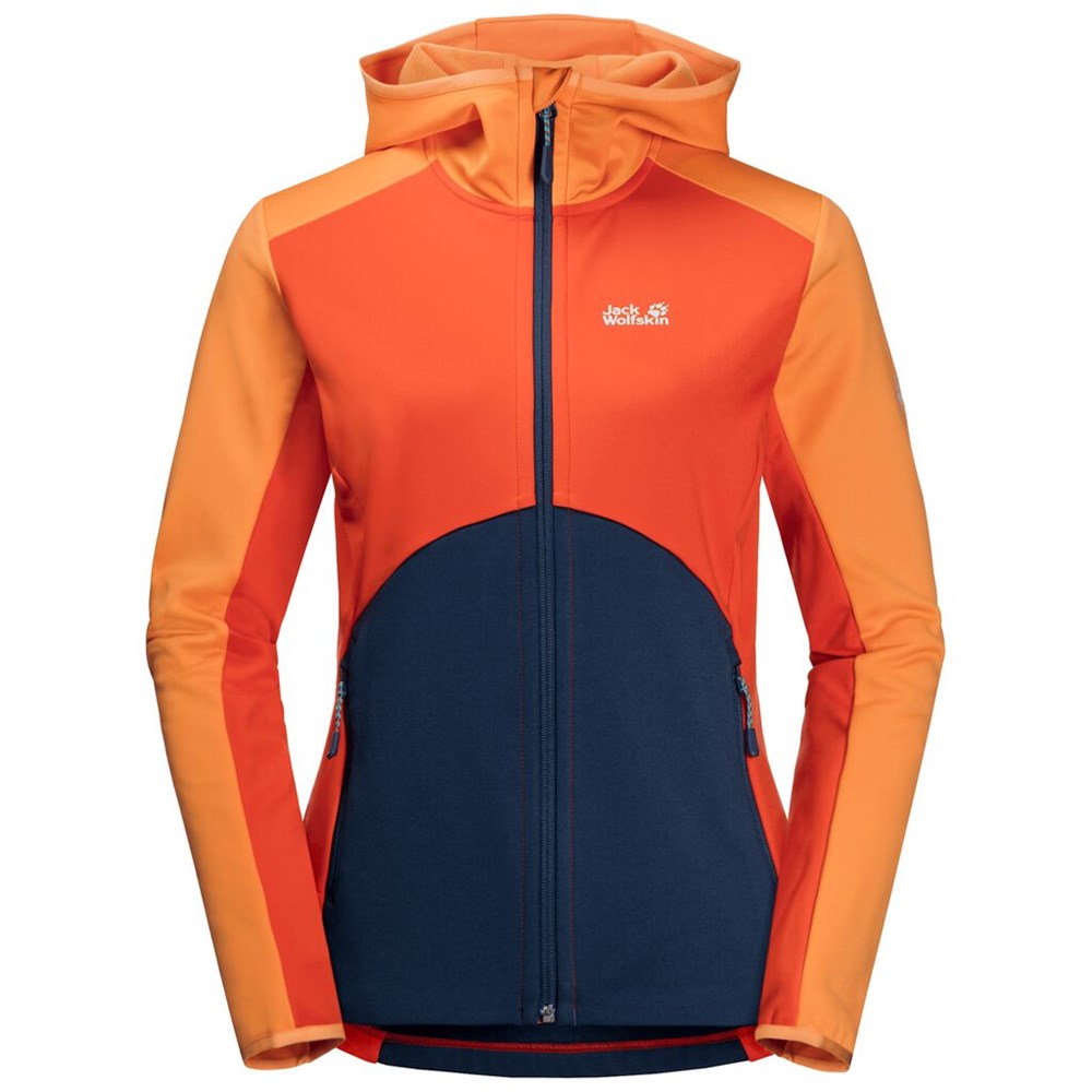 Chaqueta deportiva Jack Wolfskin Mount Isa Fleece Mujer Rojos | VK7831690