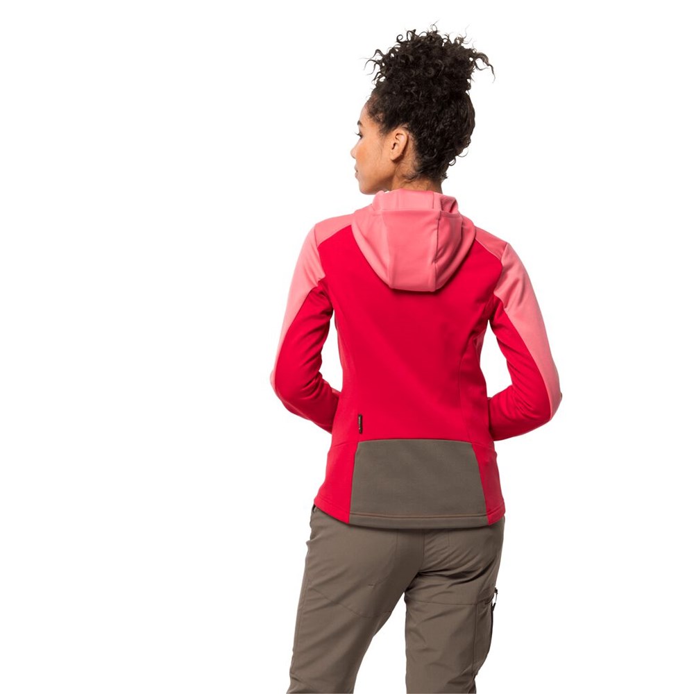 Chaqueta deportiva Jack Wolfskin Mount Isa Fleece Mujer Rojos | OV0193627