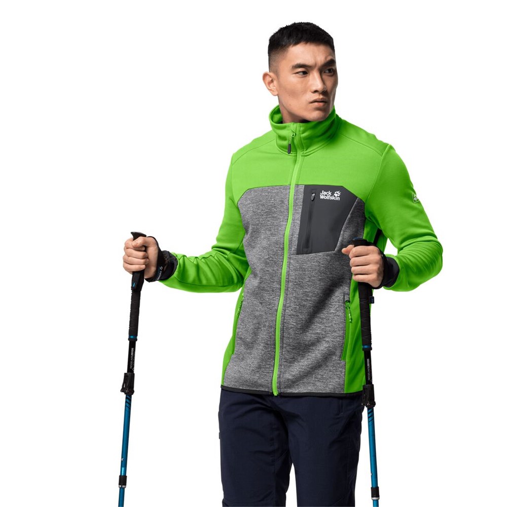 Chaqueta deportiva Jack Wolfskin Sky Peak Hombre Verdes | QX6843205