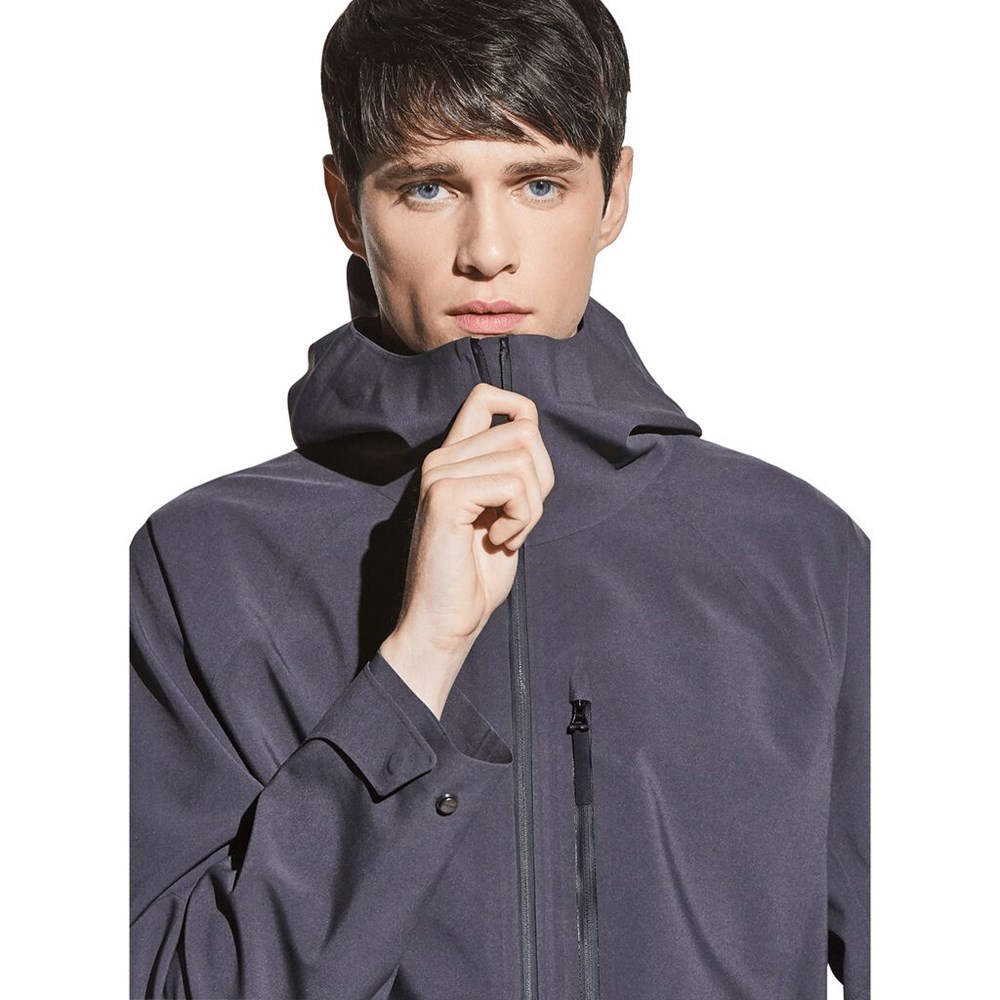 Chaqueta hardshell Jack Wolfskin Stormshell Hombre Negros | UJ8501746