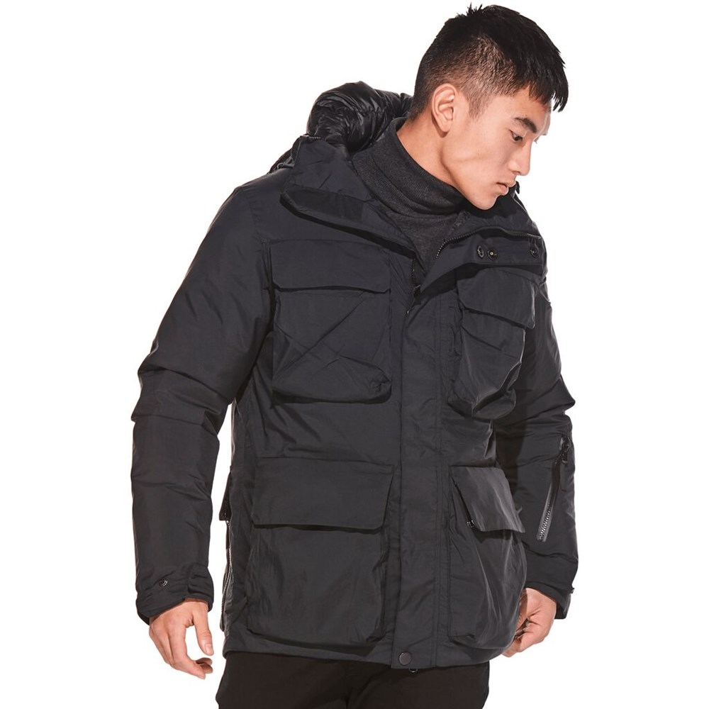 Chaqueta hardshell Jack Wolfskin Zen Field Hombre Negros | VB5284093