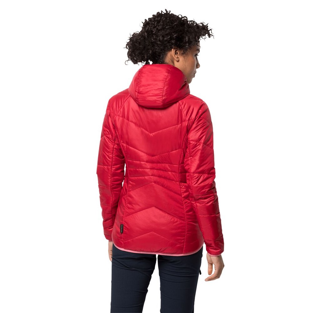 Chaquetas Aislantes Jack Wolfskin Argon Hoody Mujer Rojos | WY3510948