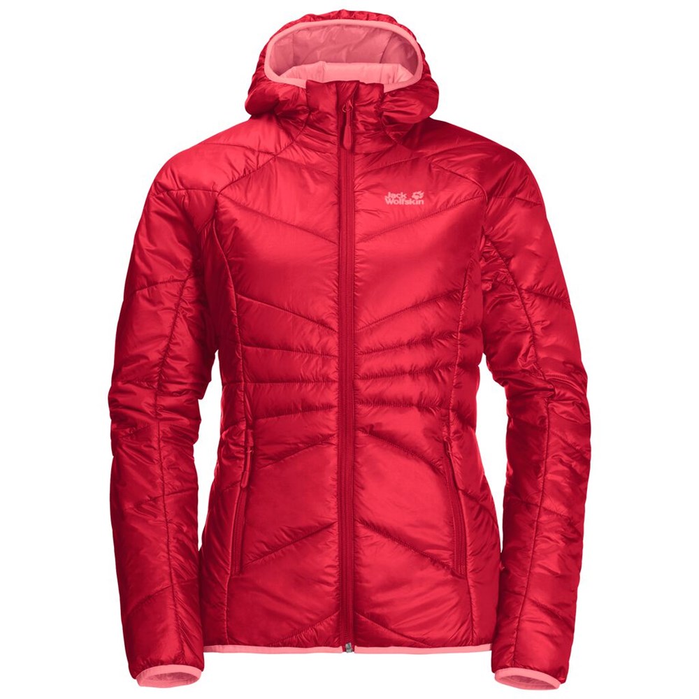 Chaquetas Aislantes Jack Wolfskin Argon Hoody Mujer Rojos | WY3510948