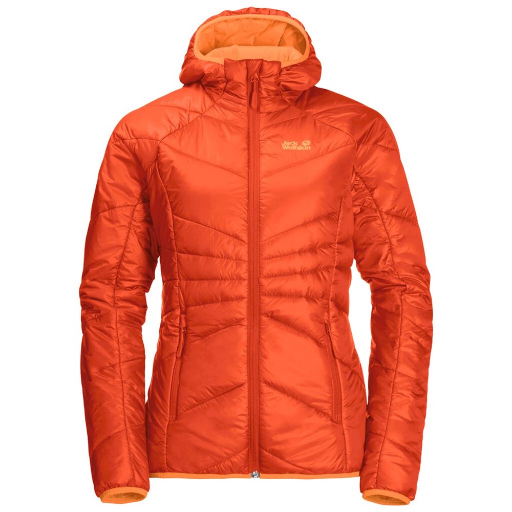 Chaquetas Aislantes Jack Wolfskin Argon Hoody Mujer Rojos | AD7153849