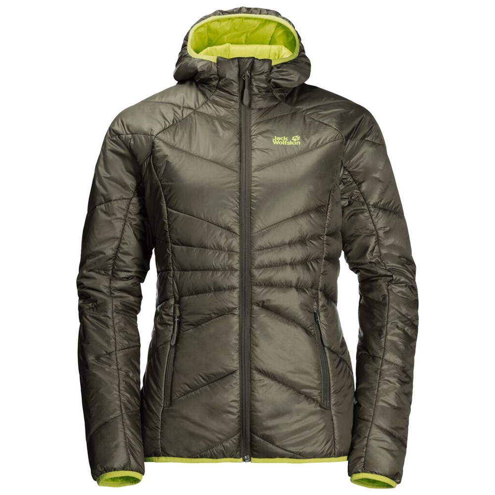 Chaquetas Aislantes Jack Wolfskin Argon Hoody Mujer Grises | KD8476091