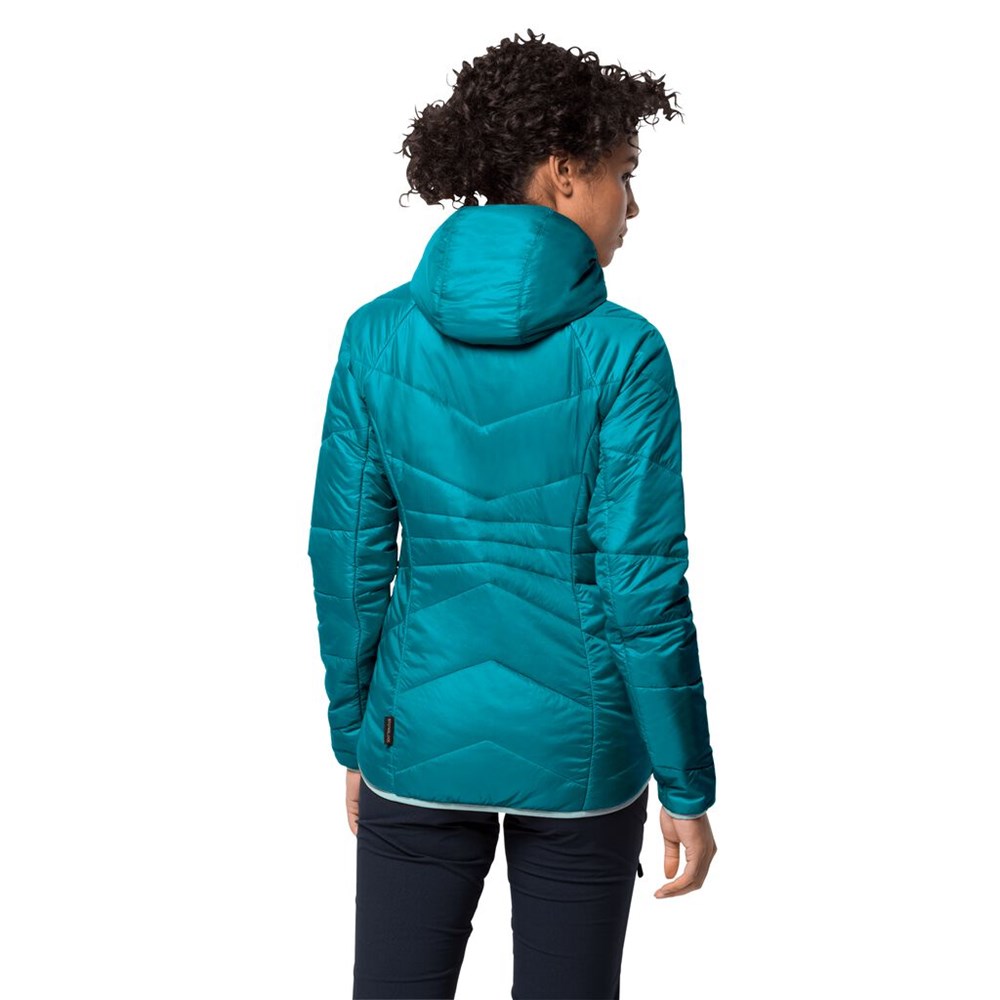 Chaquetas Aislantes Jack Wolfskin Argon Hoody Mujer Azules Oscuro | AE9352840