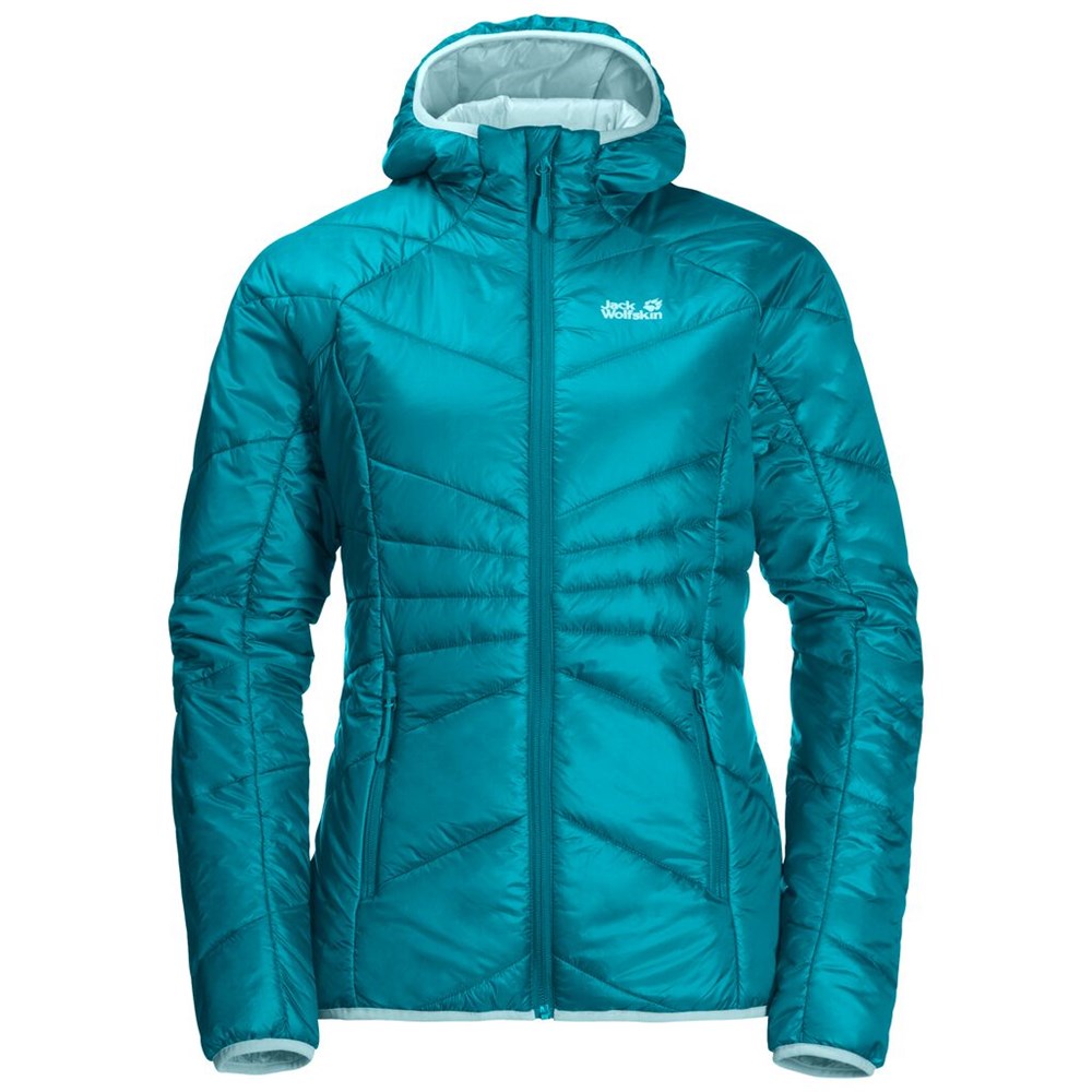 Chaquetas Aislantes Jack Wolfskin Argon Hoody Mujer Azules Oscuro | AE9352840