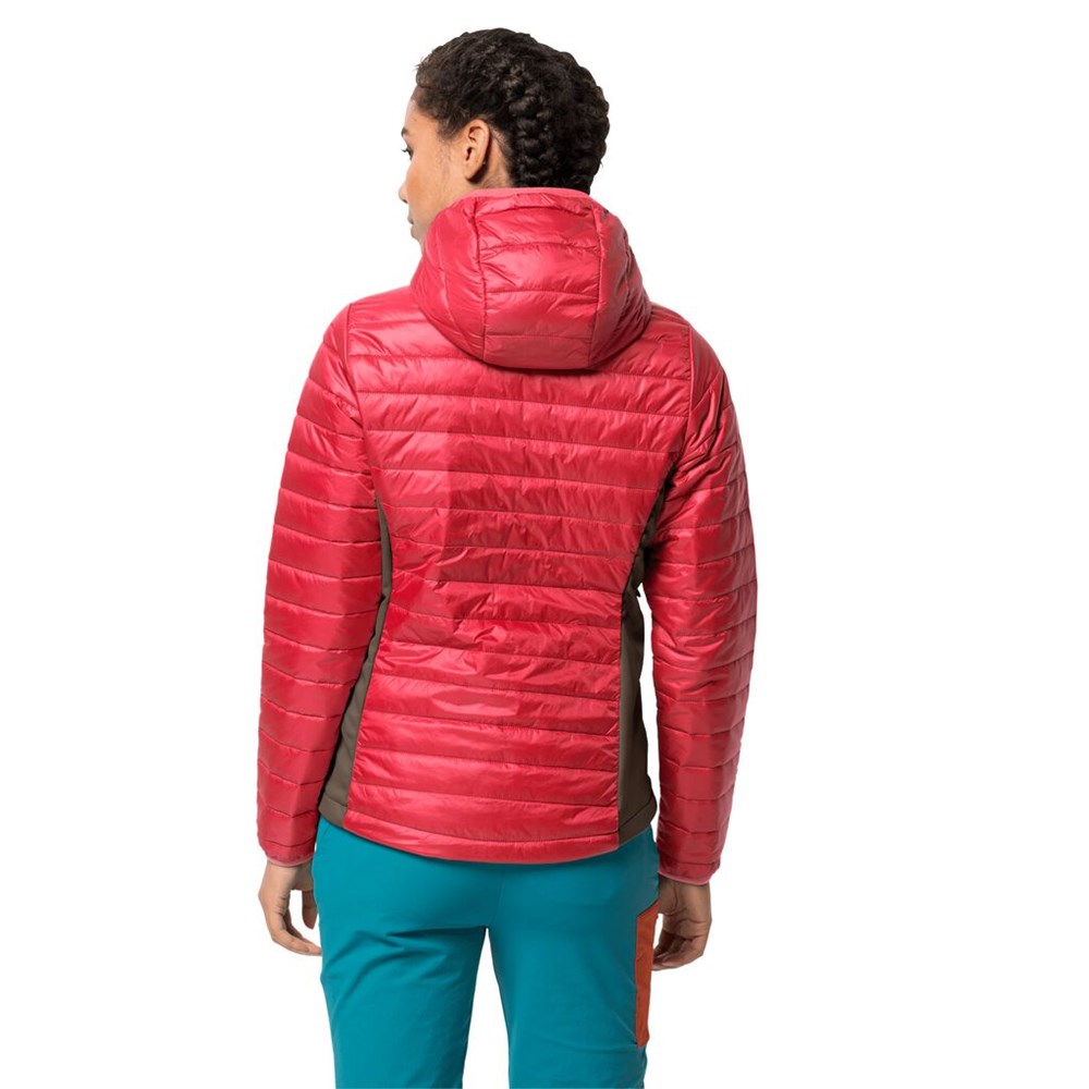 Chaquetas Aislantes Jack Wolfskin Routeburn Mujer Rojos | UE8015729