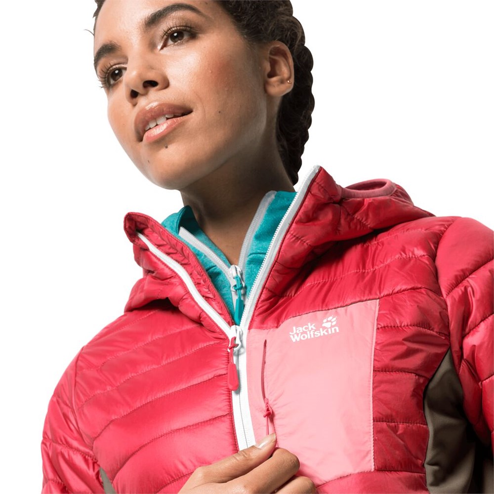 Chaquetas Aislantes Jack Wolfskin Routeburn Mujer Rojos | UE8015729