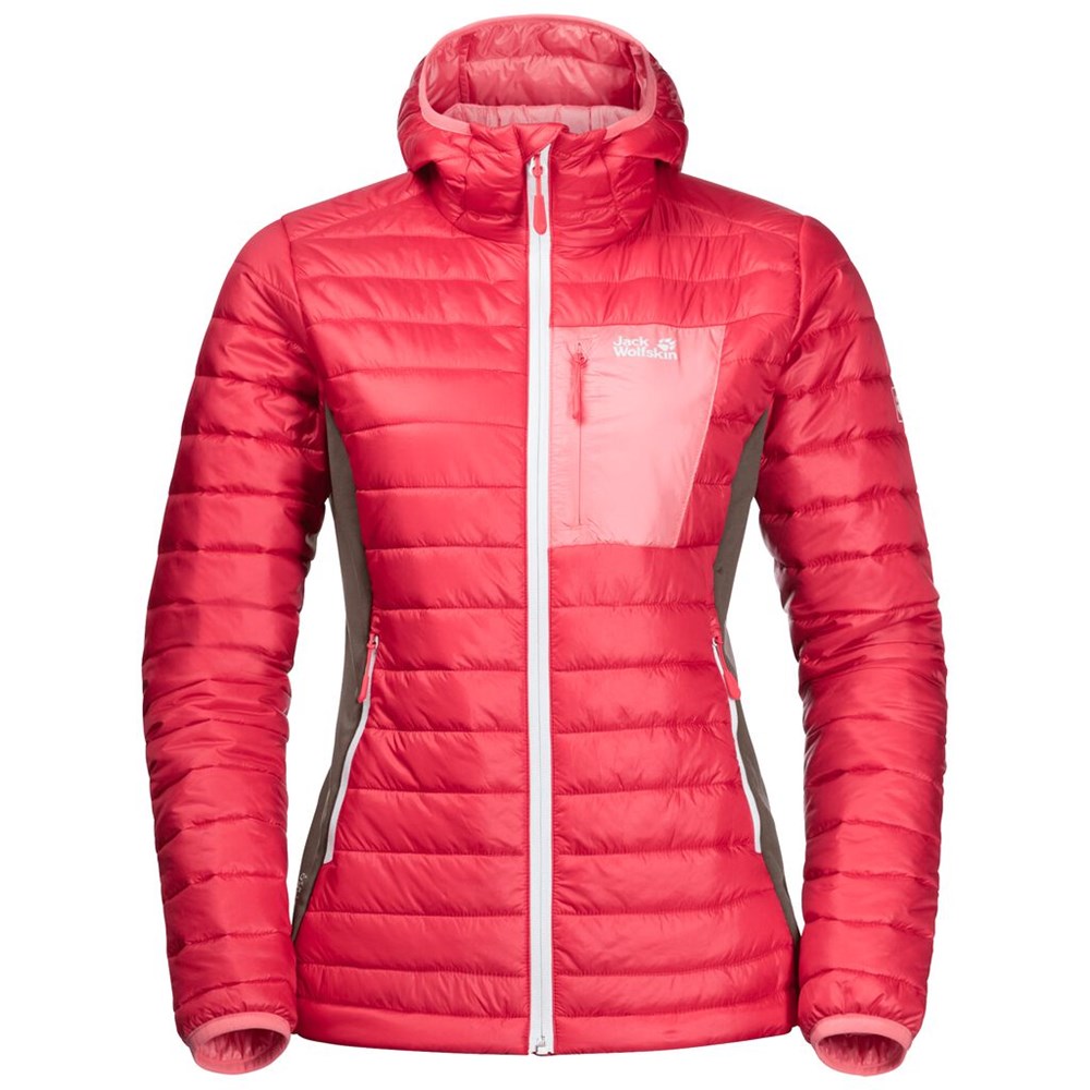 Chaquetas Aislantes Jack Wolfskin Routeburn Mujer Rojos | UE8015729