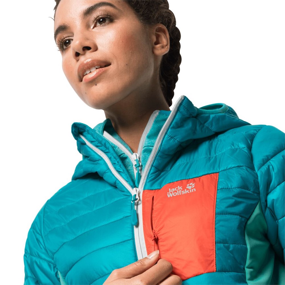 Chaquetas Aislantes Jack Wolfskin Routeburn Mujer Azules Oscuro | HO7205163