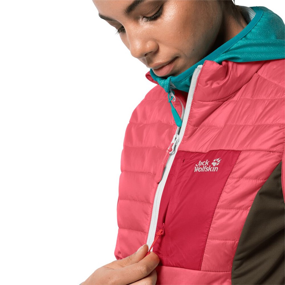 Chaquetas Aislantes Jack Wolfskin Routeburn Mujer Coral Rosas | LF5423968