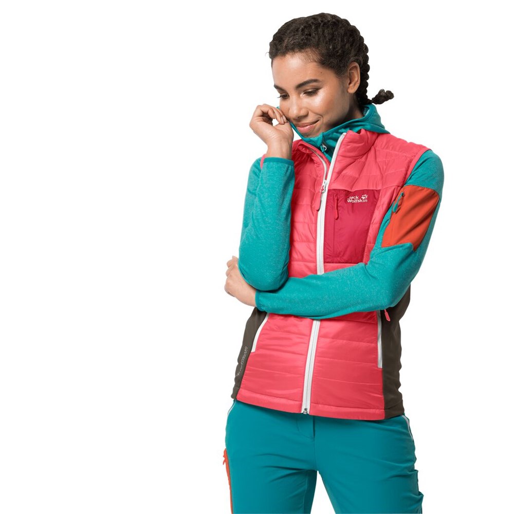 Chaquetas Aislantes Jack Wolfskin Routeburn Mujer Coral Rosas | LF5423968