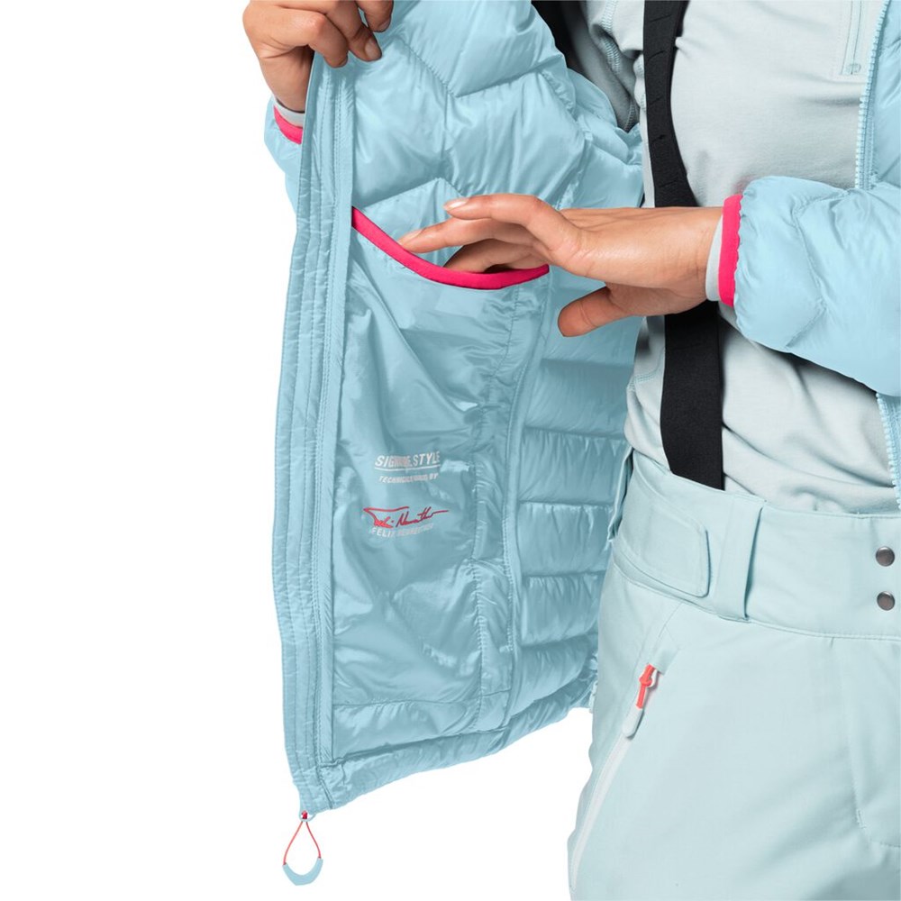 Chaquetas De Esquí Jack Wolfskin Argo Peak Mujer Azules | QD6721349