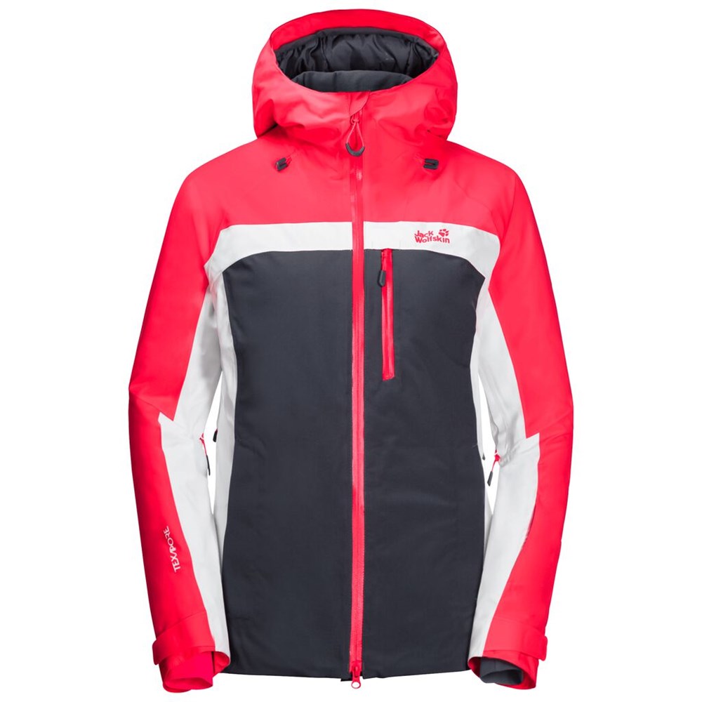 Chaquetas De Esquí Jack Wolfskin Great Snow Mujer Black/Red | WH3245869