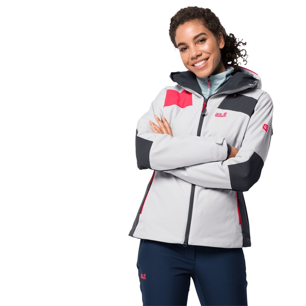 Chaquetas De Esquí Jack Wolfskin Monterosa Mujer Blancos | CP6249851