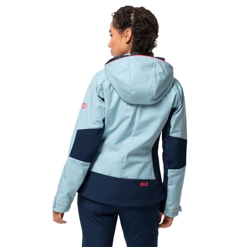 Chaquetas De Esquí Jack Wolfskin Monterosa Mujer Azules | UA3520986