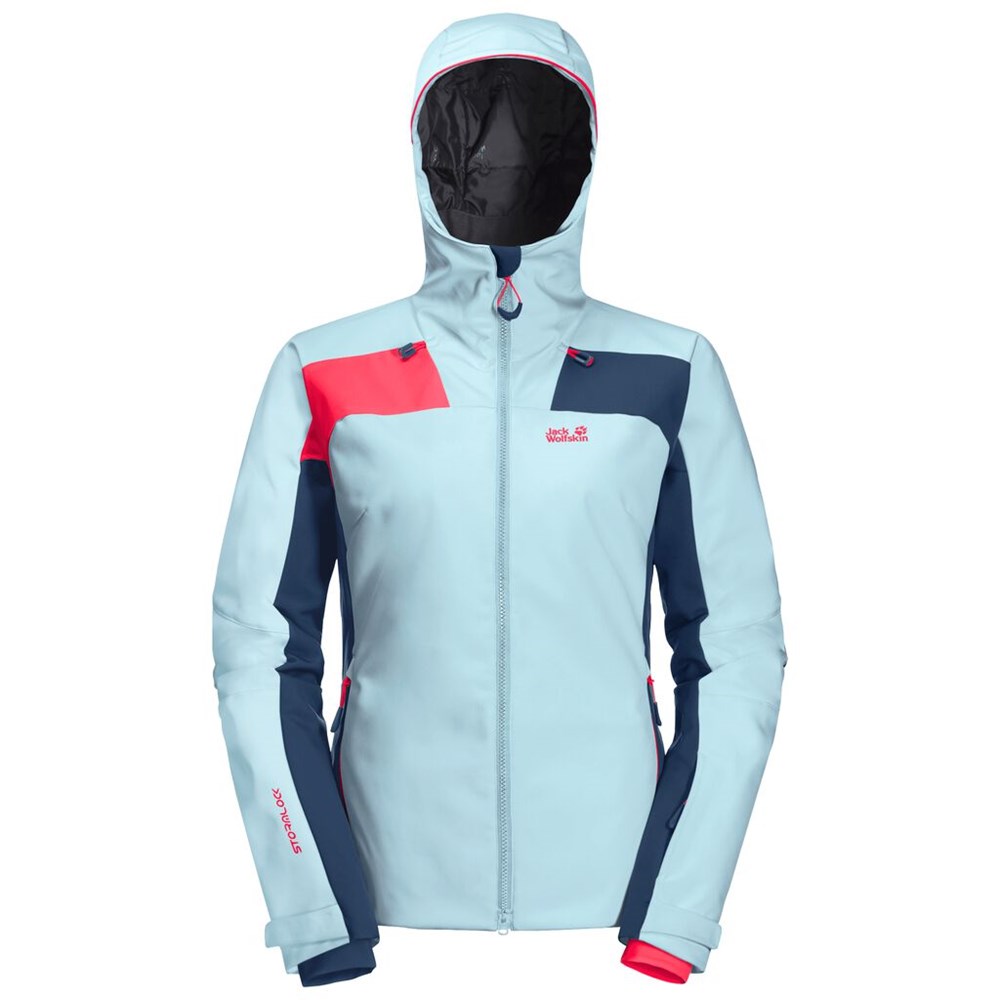 Chaquetas De Esquí Jack Wolfskin Monterosa Mujer Azules | UA3520986